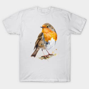 Robin Bird Watercolor 5.0 T-Shirt T-Shirt